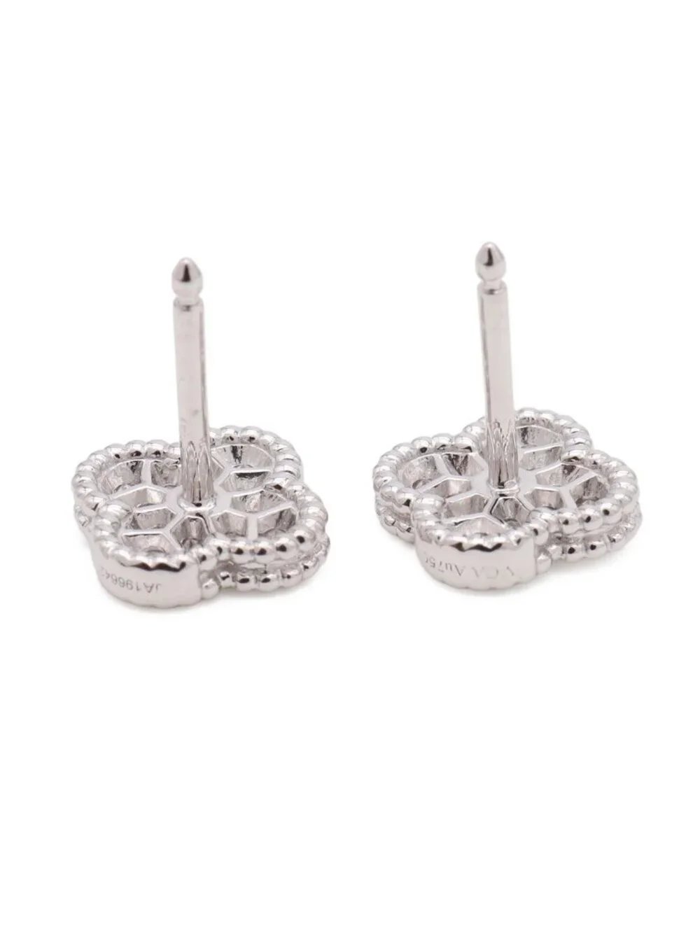 Van Cleef & Arpels Sweet Alhambra Earrings 18k White Gold